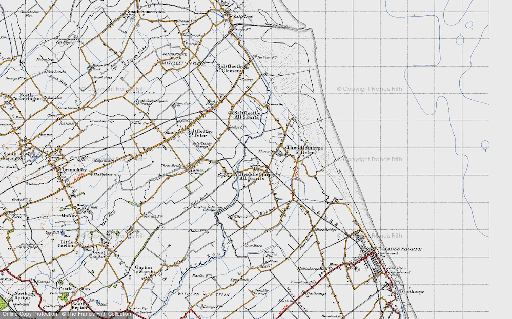 Old Map of Theddlethorpe All Saints, 1946 in 1946