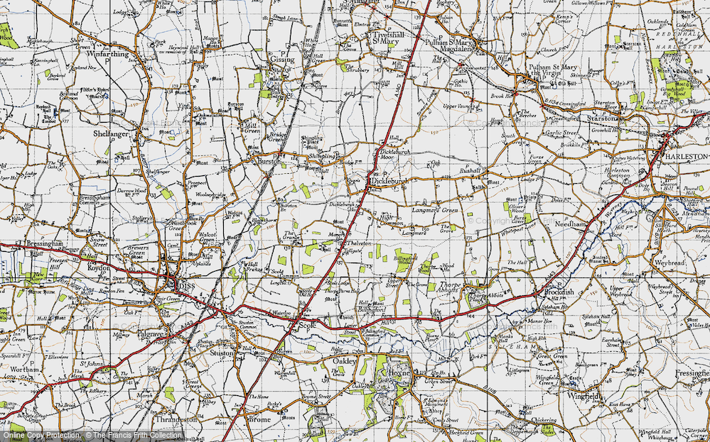 Old Map of Thelveton, 1946 in 1946