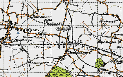 Old map of Themelthorpe in 1946