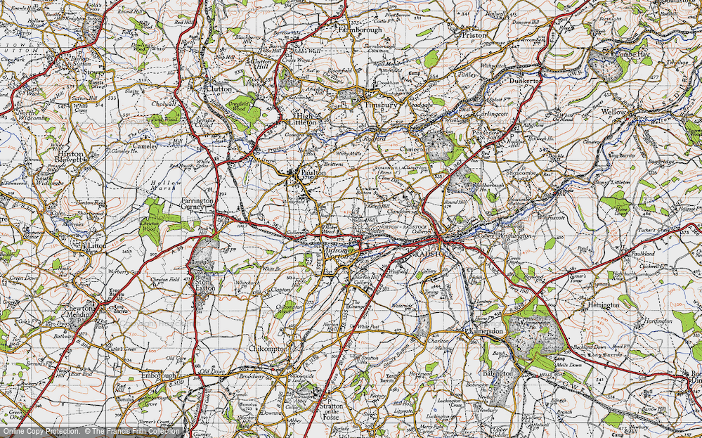 Old Map of Thicket Mead, 1946 in 1946