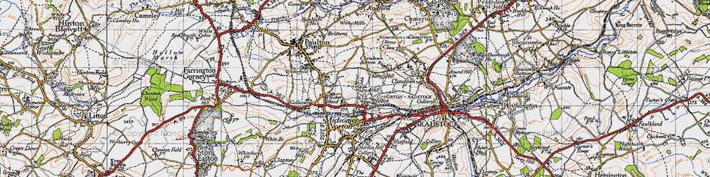 Old map of Thicket Mead in 1946