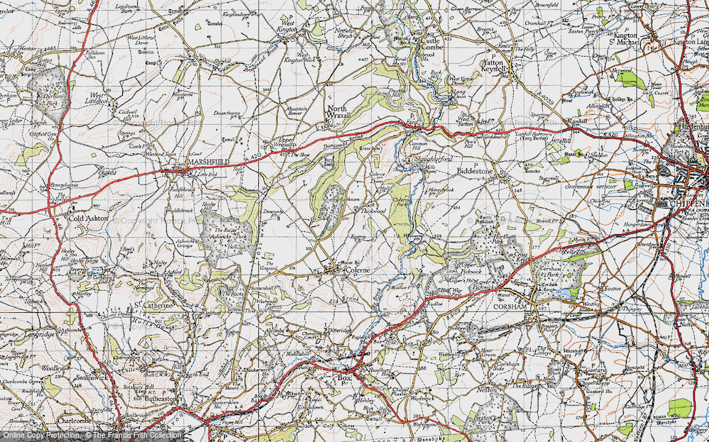 Old Map of Thickwood, 1946 in 1946