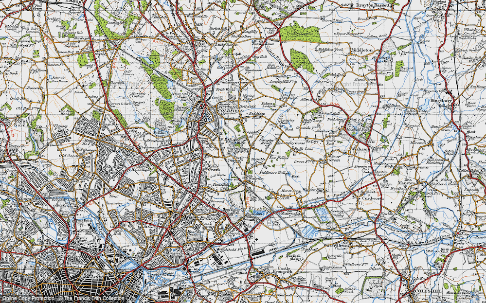 Old Map of Thimble End, 1946 in 1946