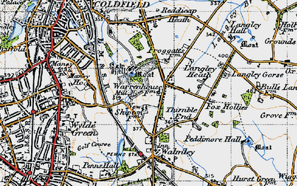 Old map of Thimble End in 1946