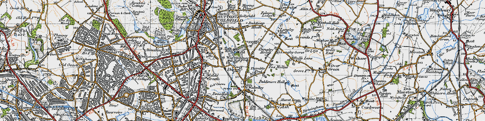 Old map of Thimble End in 1946