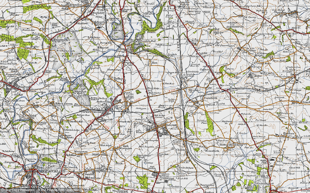 Old Map of Thinford, 1947 in 1947