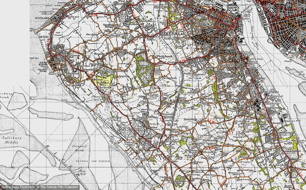 Old Map of Thingwall, 1947 in 1947