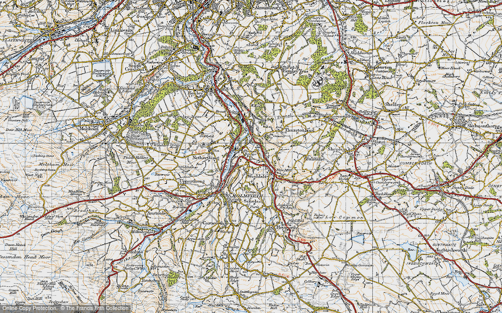 Old Map of Thongsbridge, 1947 in 1947