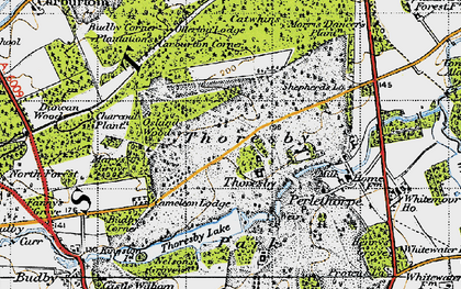 Old map of Buck Gates, The in 1947