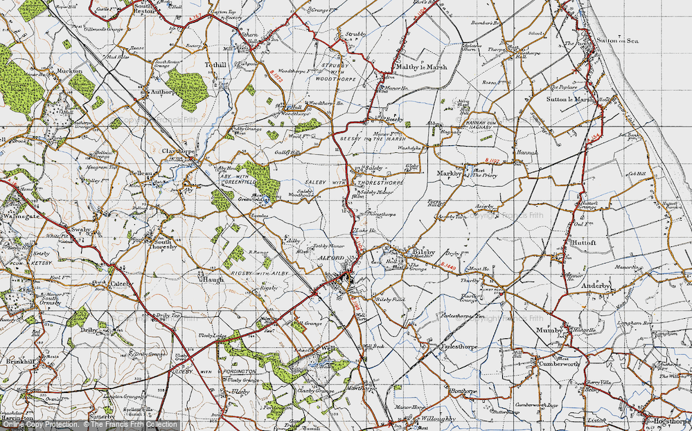 Old Map of Thoresthorpe, 1946 in 1946