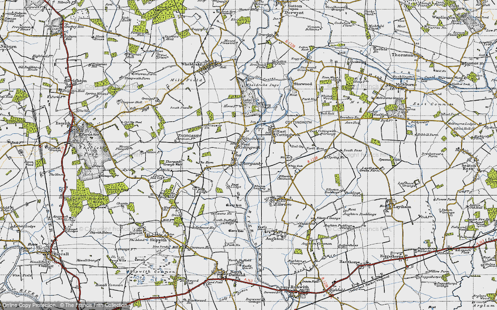Old Map of Thorganby, 1947 in 1947