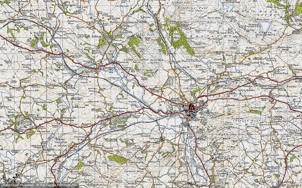 Old Map of Thorlby, 1947 in 1947
