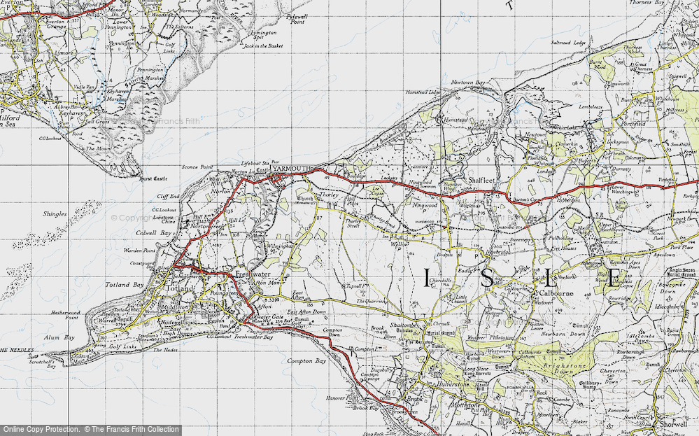 Old Map of Thorley, 1945 in 1945