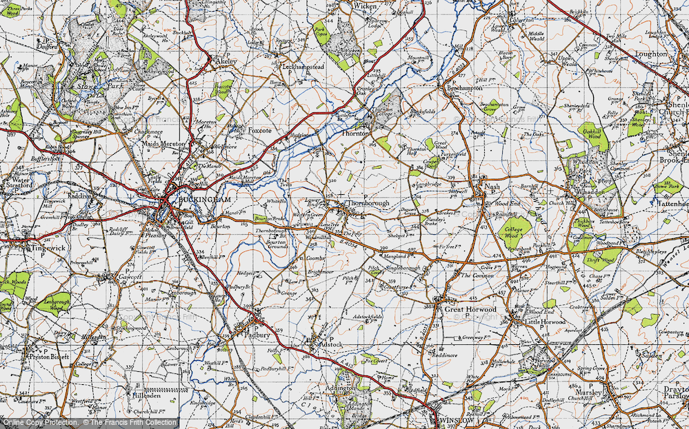 Old Map of Thornborough, 1946 in 1946