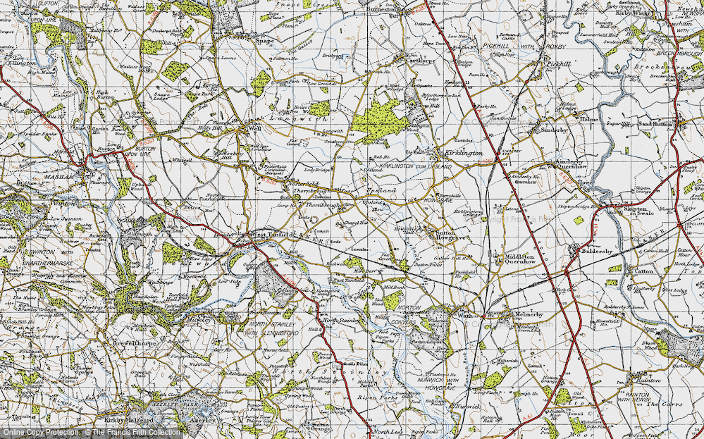 Old Map of Thornborough, 1947 in 1947