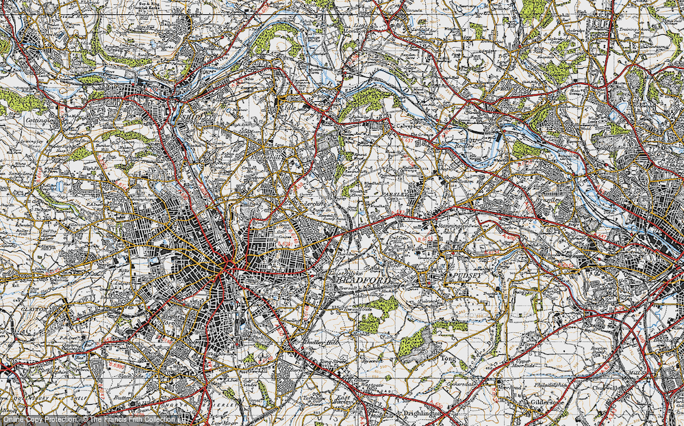 Old Map of Thornbury, 1947 in 1947