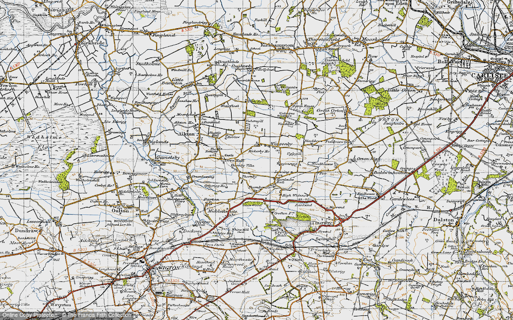 Old Map of Thornby, 1947 in 1947