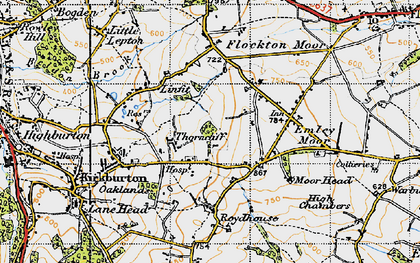 Old map of Thorncliff in 1947