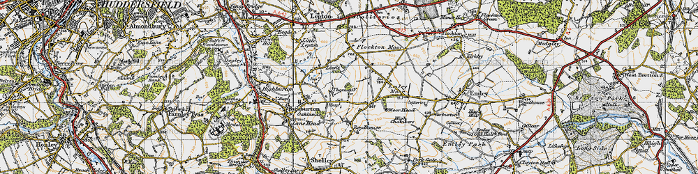 Old map of Thorncliff in 1947