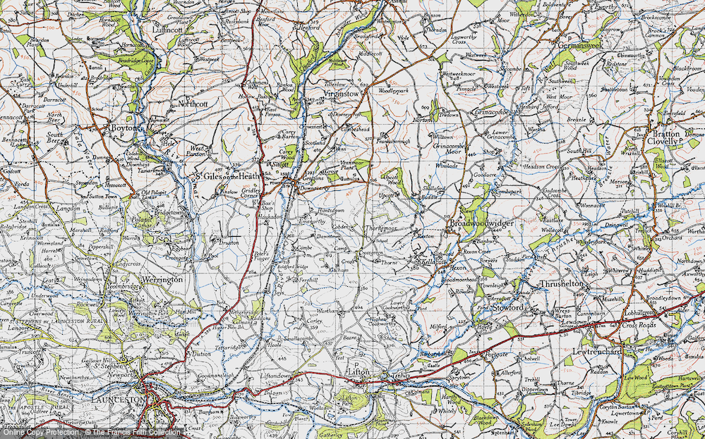Old Map of Thorne Moor, 1946 in 1946