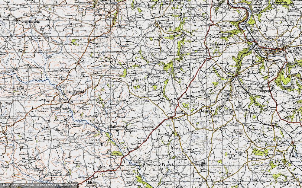 Old Map of Thornehillhead, 1946 in 1946