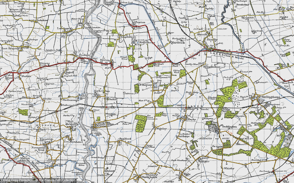 Old Map of Thorney, 1947 in 1947