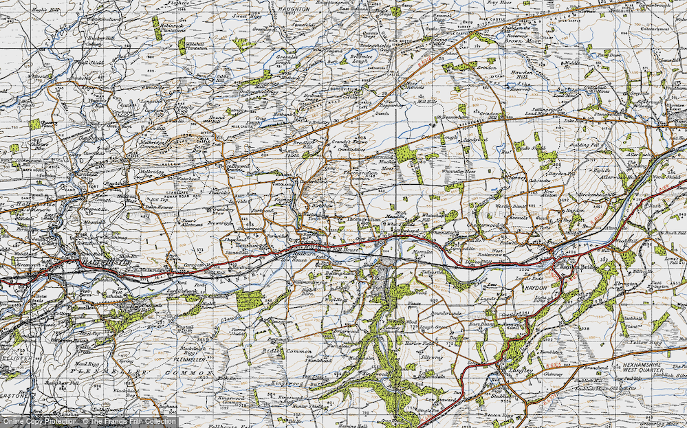 Old Map of Thorngrafton, 1947 in 1947