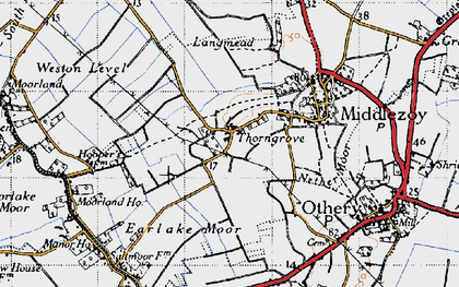 Old map of Thorngrove in 1945