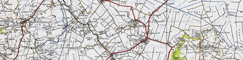 Old map of Thorngrove in 1945