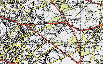 Old map of Thornhill in 1945
