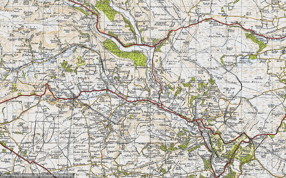 Old Map of Thornhill, 1947 in 1947