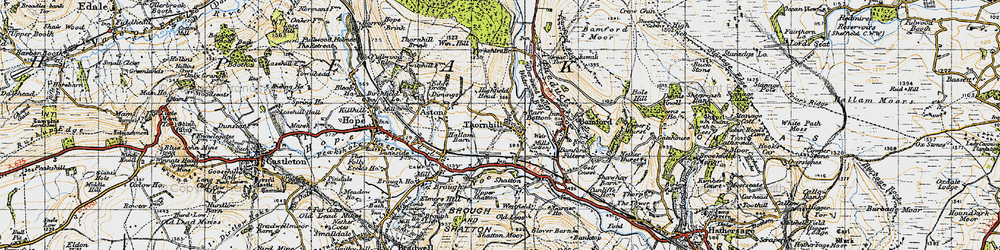 Old map of Yorkshire Br in 1947