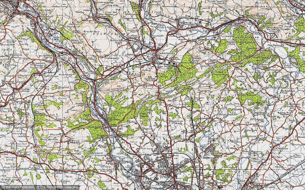 Old Map of Thornhill, 1947 in 1947