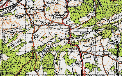 Old map of Thornhill in 1947
