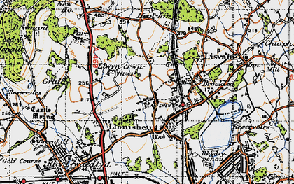 Old map of Thornhill in 1947