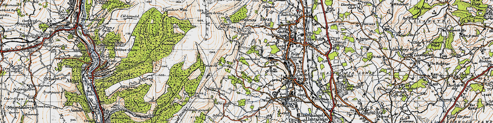 Old map of Thornhill in 1947