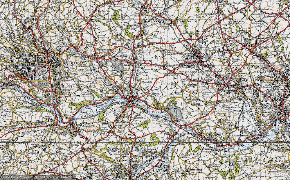 Old Map of Thornhills, 1947 in 1947