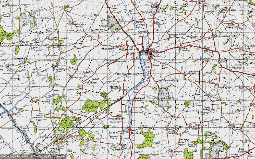 Old Map of Thornton, 1946 in 1946