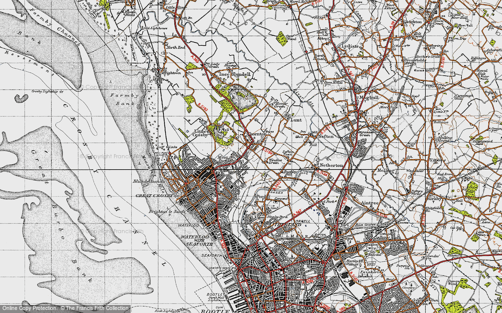Old Map of Thornton, 1947 in 1947