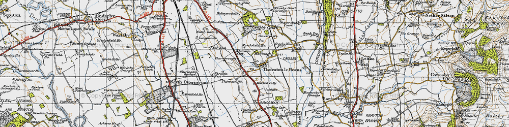 Old map of Awmack Ho in 1947