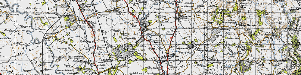 Old map of Leachfield Grange in 1947