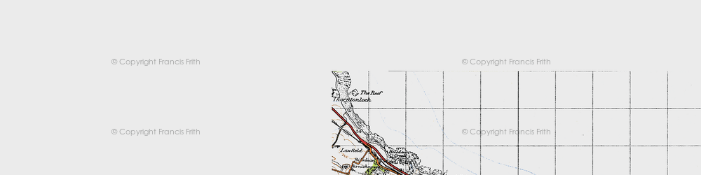Old map of Thorntonloch in 1947