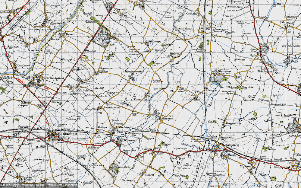 Old Map of Thoroton, 1946 in 1946
