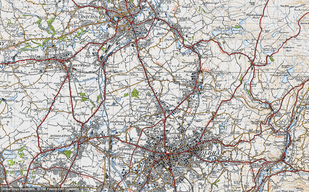 Old Map of Thorp, 1947 in 1947