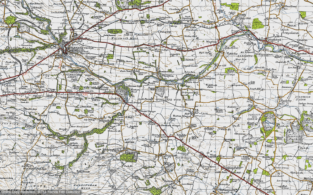 Old Map of Thorpe, 1947 in 1947