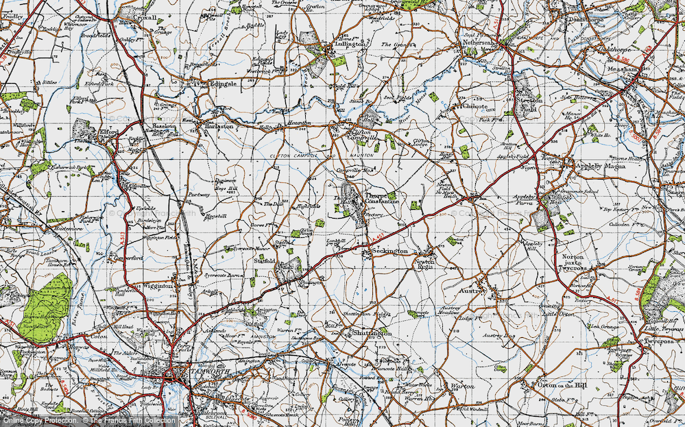 Old Map of Thorpe Constantine, 1946 in 1946
