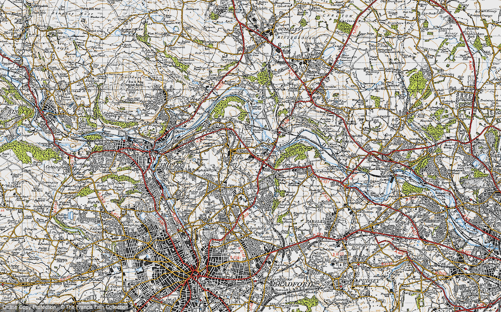 Old Map of Thorpe Edge, 1947 in 1947