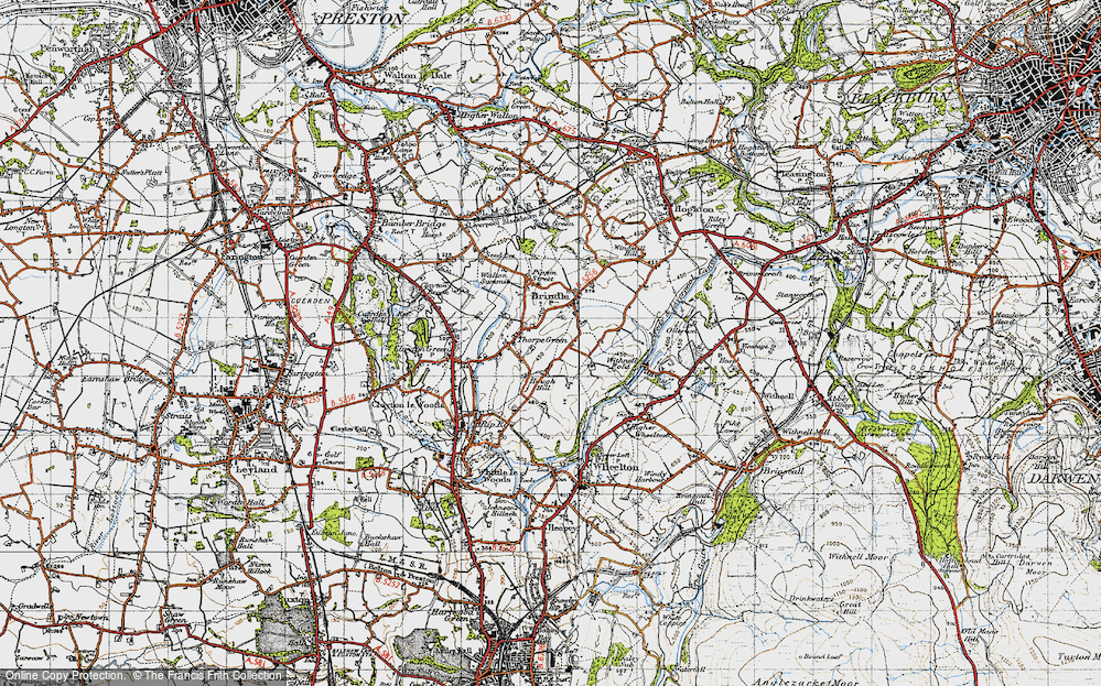 Old Map of Thorpe Green, 1947 in 1947