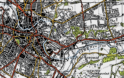 Old map of Thorpe Hamlet in 1945