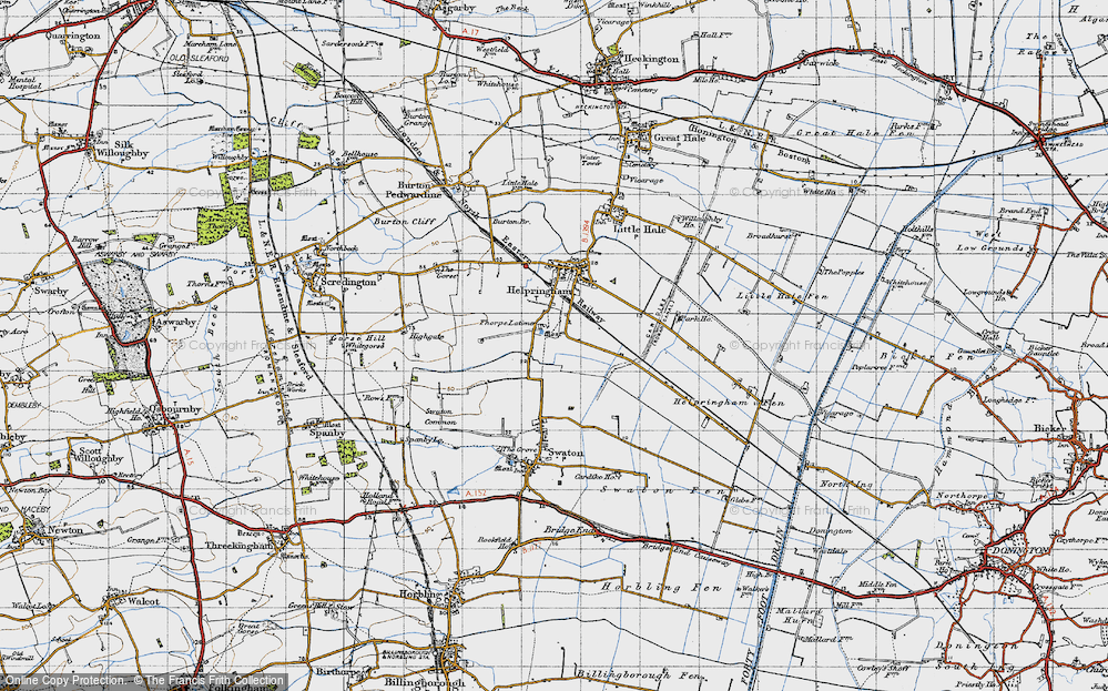 Old Map of Thorpe Latimer, 1946 in 1946